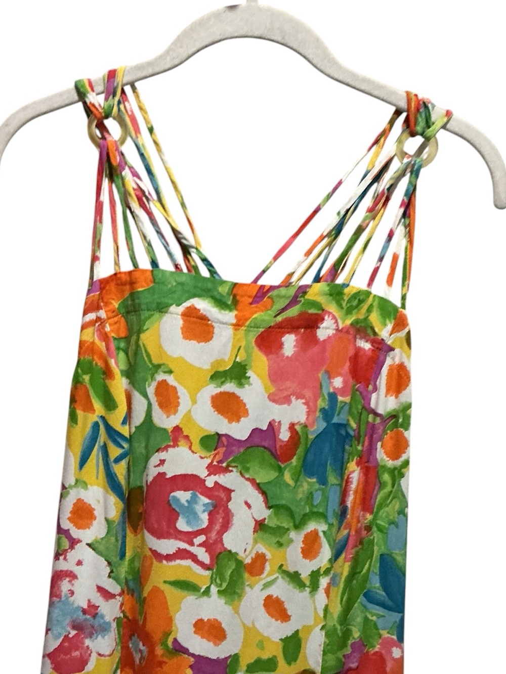 Howard Wolf Women’s Floral Print Design, Strappy Back Maxi Dress - Picture 5 of 14